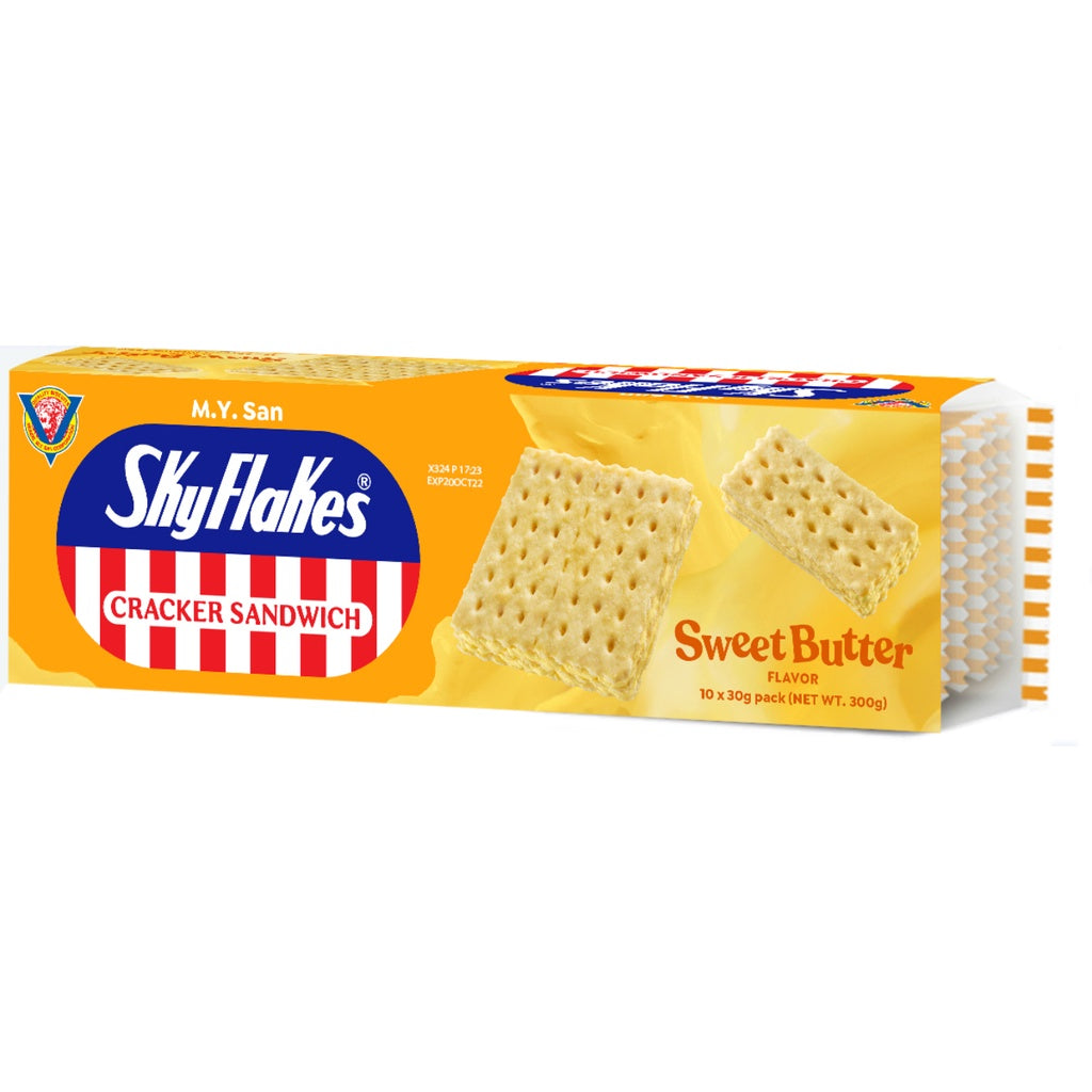 SKY FLAKES CRACKER SANDWICH SWEET BUTTER 30/10'S