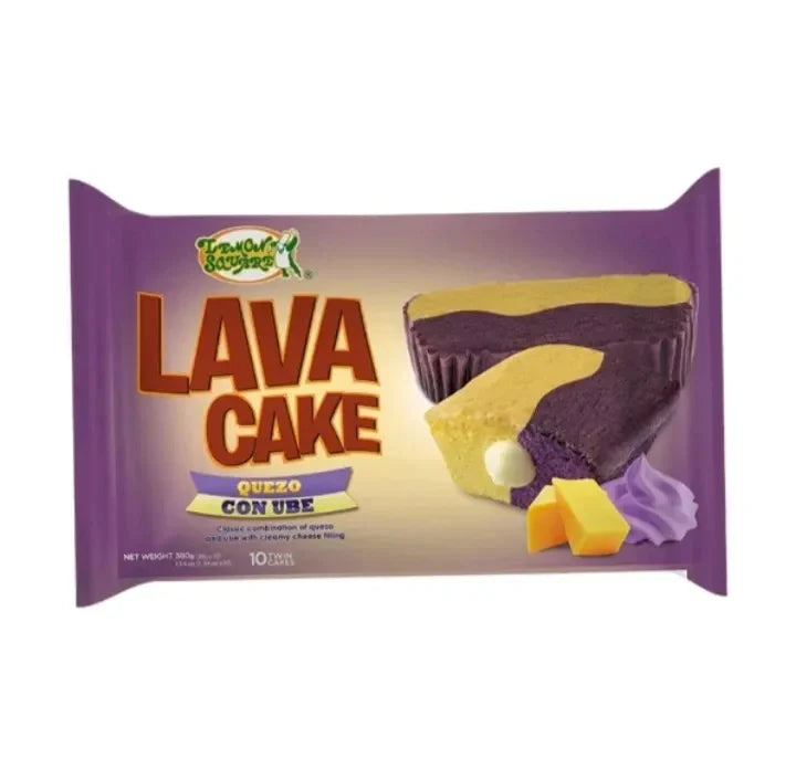 LEMON SQUARE LAVA CAKE QUEZO CON UBE 10/12/38G
