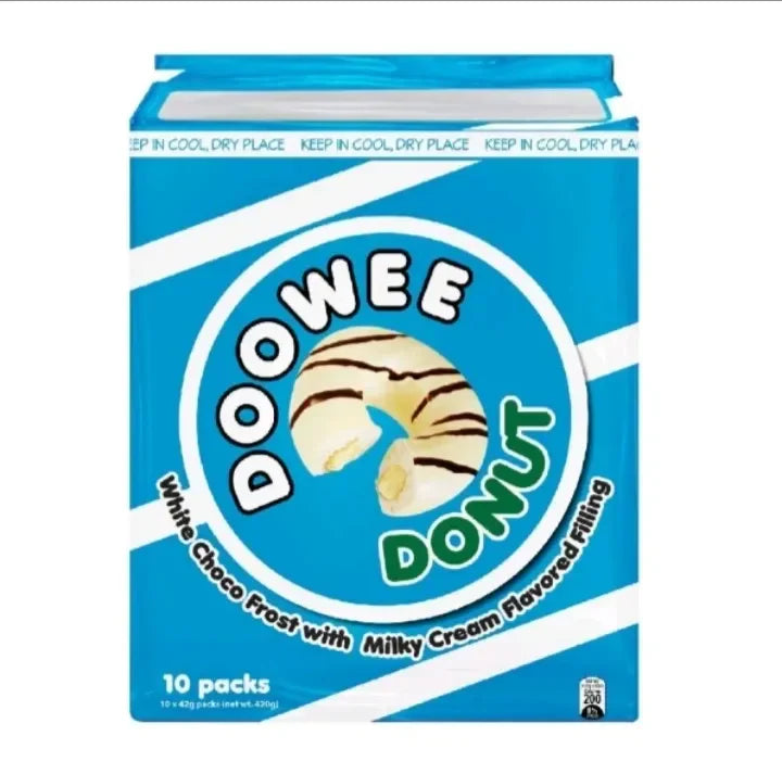 DOOWEE DONUTS WHITE CHOCOLATE 10/10/42G